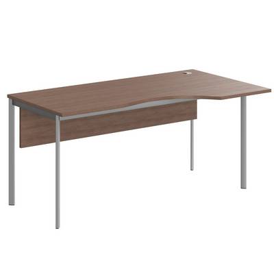 Imago-S CA-1SD R (Ясень шимо/Алюминий) Стол эргономичный, правый, с фронтальной панелью