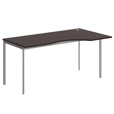 Imago-S CA-1S R (Венге/Алюминий) Стол эргономичный, правый