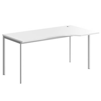 Imago-S CA-1S R (Белый/Алюминий) Стол эргономичный, правый