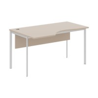 Imago С CA-2SD L (Мокачино/Алюминий) Стол эргономичный, левый, с фронтальной панелью