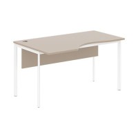 Imago С CA-2SD L (Мокачино/Белый) Стол эргономичный, левый, с фронтальной панелью