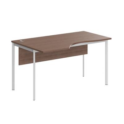 Imago-S CA-2SD L (Ясень шимо/Белый) Стол эргономичный, левый, с фронтальной панелью