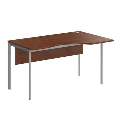 Imago-S CA-2SD R (Орех/Алюминий) Стол эргономичный, правый, с фронтальной панелью
