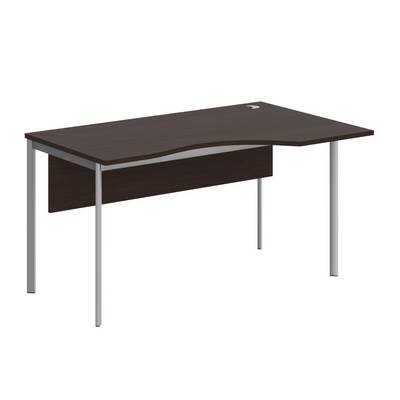 Imago-S CA-2SD R (Венге/Алюминий) Стол эргономичный, правый, с фронтальной панелью