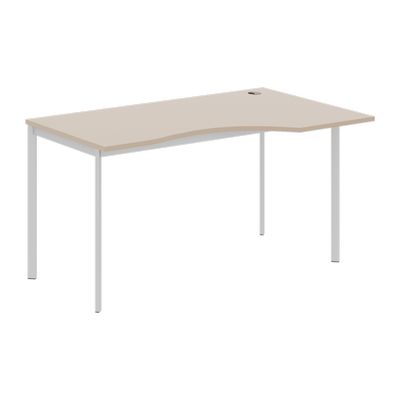 Imago С CA-2S R (Мокачино/Алюминий) Стол эргономичный, правый