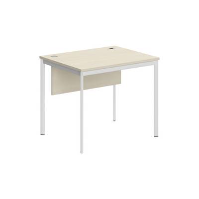 Imago-S СП-1SD (Клен/Белый) Стол прямой с фронтальной панелью
