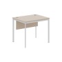 Imago С СП-1SD (Мокачино/Алюминий) Стол прямой с фронтальной панелью