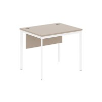 Imago С СП-1SD (Мокачино/Белый) Стол прямой с фронтальной панелью