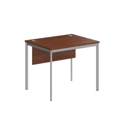 Imago-S СП-1SD (Орех/Алюминий) Стол прямой с фронтальной панелью