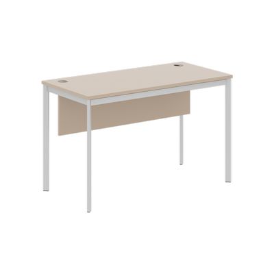 Imago С СП-2.1SD (Мокачино/Алюминий) Стол прямой с фронтальной панелью