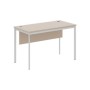 Imago С СП-2.1SD (Мокачино/Алюминий) Стол прямой с фронтальной панелью