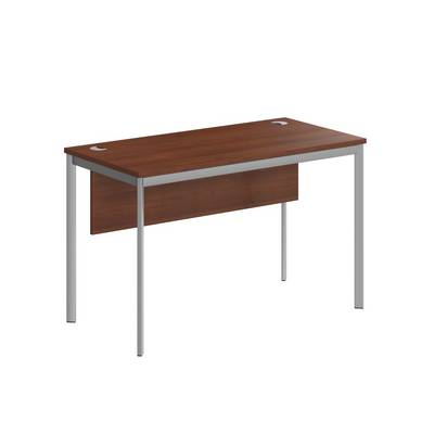 Imago-S СП-2.1SD (Орех/Алюминий) Стол прямой с фронтальной панелью