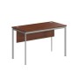 Imago С СП-2.1SD (Орех/Алюминий) Стол прямой с фронтальной панелью