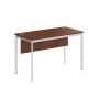 Imago С СП-2.1SD (Орех/Белый) Стол прямой с фронтальной панелью