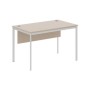 Imago С СП-2SD (Мокачино/Алюминий) Стол прямой с фронтальной панелью
