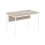 Imago С СП-2SD (Мокачино/Белый) Стол прямой с фронтальной панелью