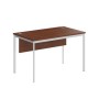 Imago С СП-2SD (Орех/Белый) Стол прямой с фронтальной панелью