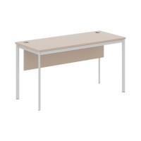 Imago С СП-3.1SD (Мокачино/Алюминий) Стол прямой с фронтальной панелью