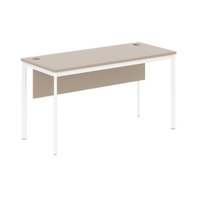 Imago С СП-3.1SD (Мокачино/Белый) Стол прямой с фронтальной панелью