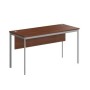Imago С СП-3.1SD (Орех/Алюминий) Стол прямой с фронтальной панелью