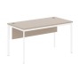 Imago С СП-3SD (Мокачино/Белый) Стол прямой с фронтальной панелью