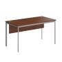 Imago С СП-3SD (Орех/Алюминий) Стол прямой с фронтальной панелью