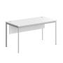 Imago С СП-3SD (Белый/Алюминий) Стол прямой с фронтальной панелью
