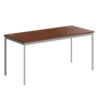Imago-S СП-4S (Орех/Алюминий) Стол прямой