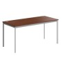 Imago С СП-4S (Орех/Алюминий) Стол прямой