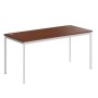 Imago С СП-4S (Орех/Белый) Стол прямой