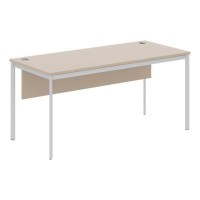Imago С СП-4SD (Мокачино/Алюминий) Стол прямой с фронтальной панелью