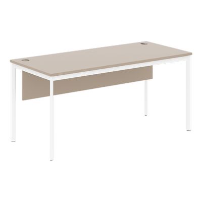 Imago С СП-4SD (Мокачино/Белый) Стол прямой с фронтальной панелью