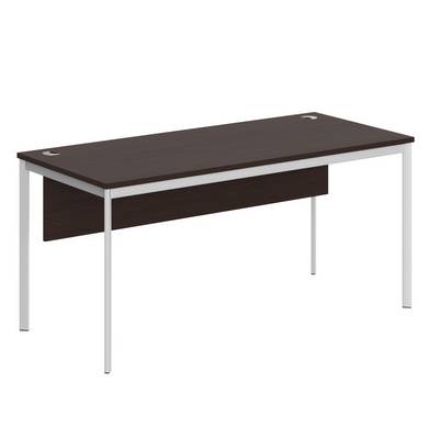 Imago-S СП-4SD (Венге/Белый) Стол прямой с фронтальной панелью