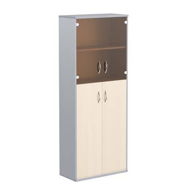 Imago СТ-1.7 (Клен/металлик) Шкаф высокий