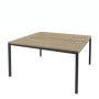 Инновация IL-42 (Дуб сонома/Антрацит) Стол-тандем на металлокаркасе