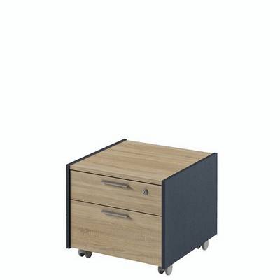 Инновация I-91 (Дуб сонома/Антрацит) Тумба подкатная