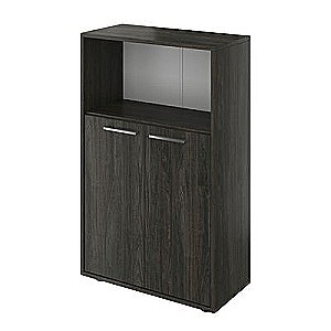 Канцлер КЦ37 (Дерево карбон) Шкаф широкий низкий