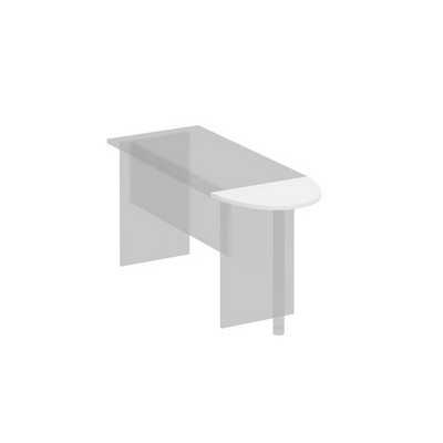 Комфорт К 201 (белый премиум) Приставка к столу без опоры