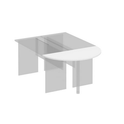 Комфорт К 206 (белый премиум) Приставка к столу без опоры