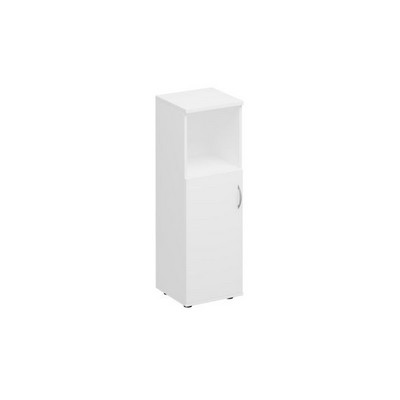 Комфорт К 367 (белый премиум) Шкаф для документов средний узкий позузакрытый