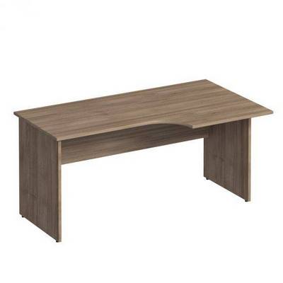 Комфорт К 123 (дуб шамони темный) Стол эргономичный правый