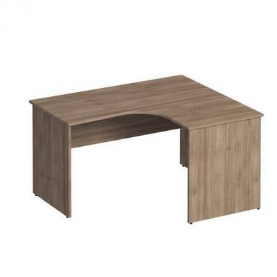 Комфорт К 124 (дуб шамони темный) Стол эргономичный правый