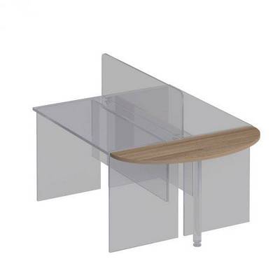 Комфорт К 209 (дуб шамони темный) Приставка к столу