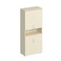 Комфорт К 374 (дуб шамони) Шкаф для документов закрытый 4-дверный с нишей