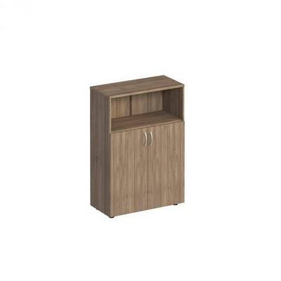 Комфорт К 363 (дуб шамони темный) Шкаф для документов полузакрытый