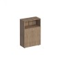 Комфорт К 363 (дуб шамони темный) Шкаф для документов полузакрытый