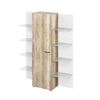 Lemo L-562 (Дуб Каньон) Шкаф для документов дополнительный