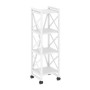 Loft VR.L-MST.K-4.4 (Белый бриллиант/Белый) Стеллаж на колесных опорах - 4 полки