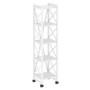 Loft VR.L-MST.K-5.4 (Белый бриллиант/Белый) Стеллаж на колесных опорах - 5полок