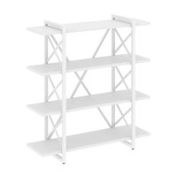 Loft VR.L-MST.O-4.8V (Белый бриллиант/Белый) Стеллаж на регулируемых опорах - 4 полки